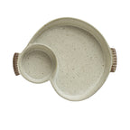 Stoneware Chip & Dip with Handles
