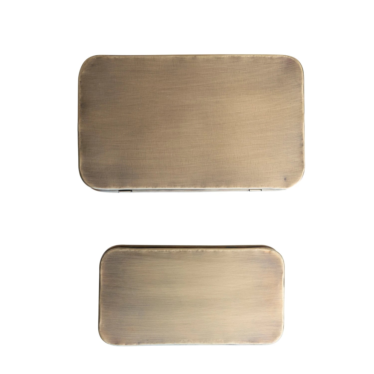 Metal Boxes with Lids (set of 2)