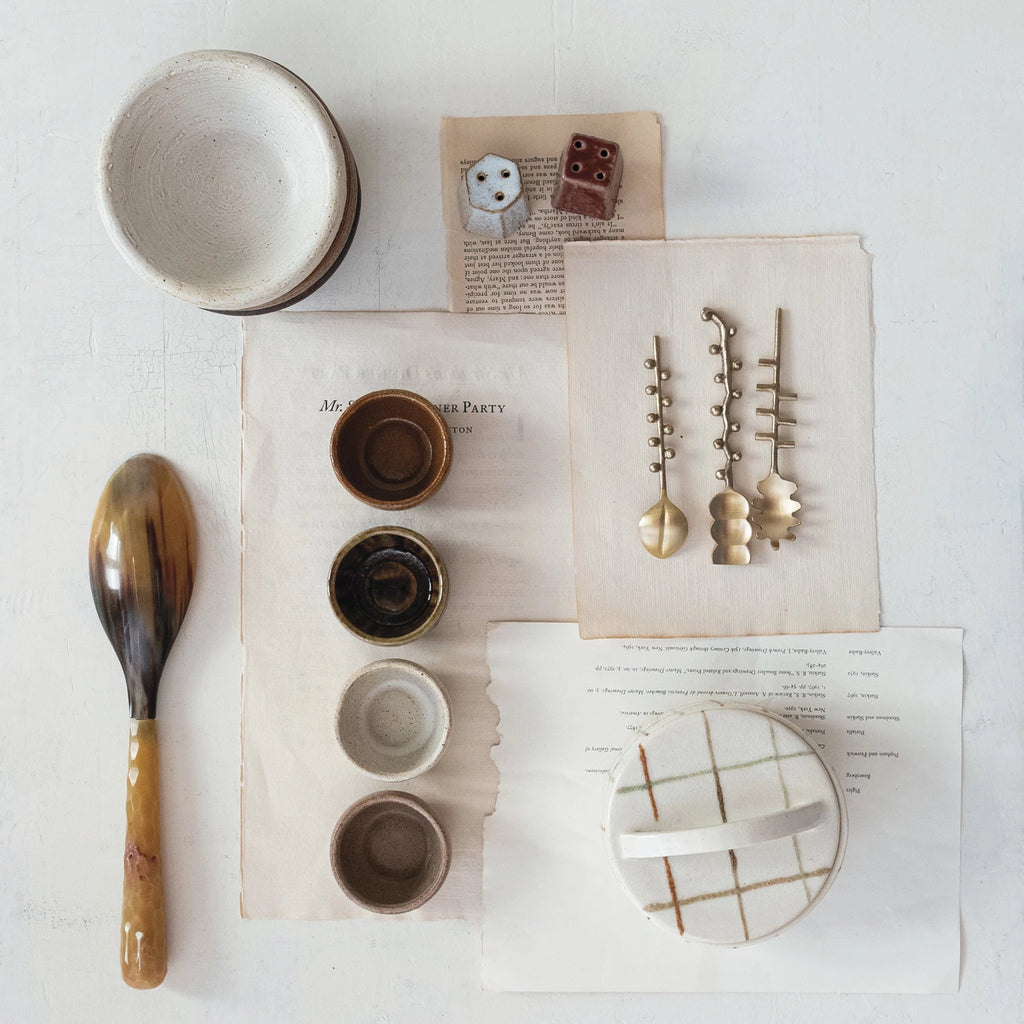 Round Stoneware Pinch Pot, 4 Colors