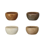 Round Stoneware Pinch Pot, 4 Colors