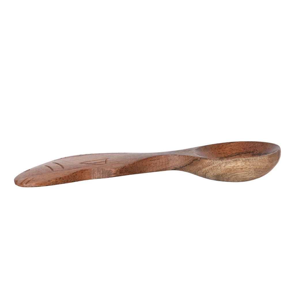 Mango Wood Spoon with Fish Shaped Handle