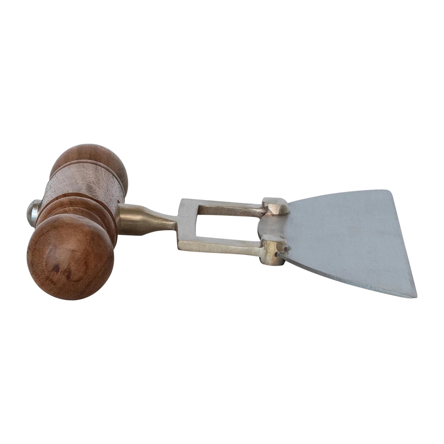 Stainless Steel Cheese Knife w Wood Handle