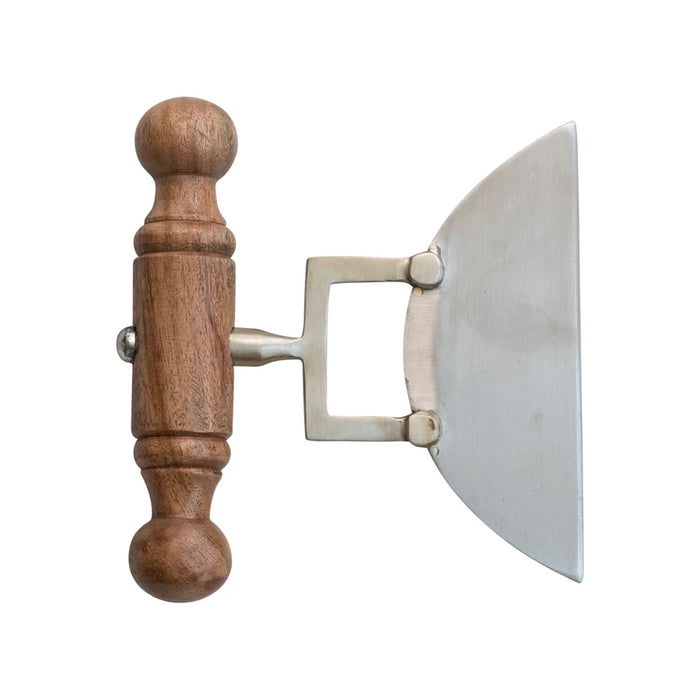 Stainless Steel Cheese Knife w Wood Handle