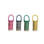 Hand-Woven Seagrass Bottle Basket with Handle