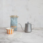 20 oz. Stainless Steel Olive Oil Cruet, Brushed Pewter Finish