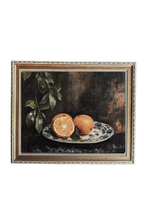 Vintage Mandarin | French Country Brass Inspired Gold Framed Art