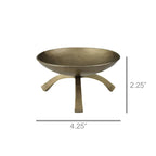 Giza Footed Pillar Holder, Brass