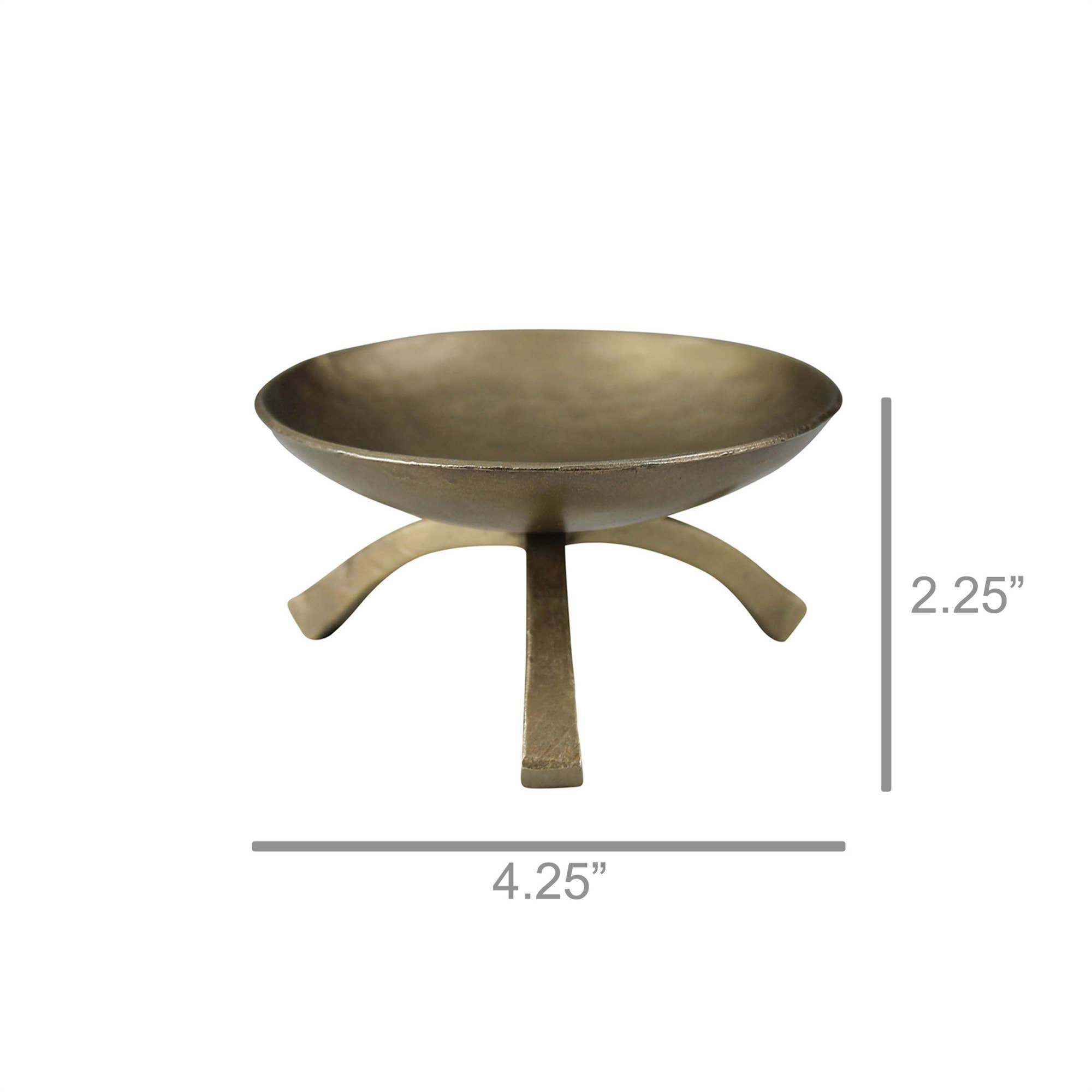 Giza Footed Pillar Holder, Brass