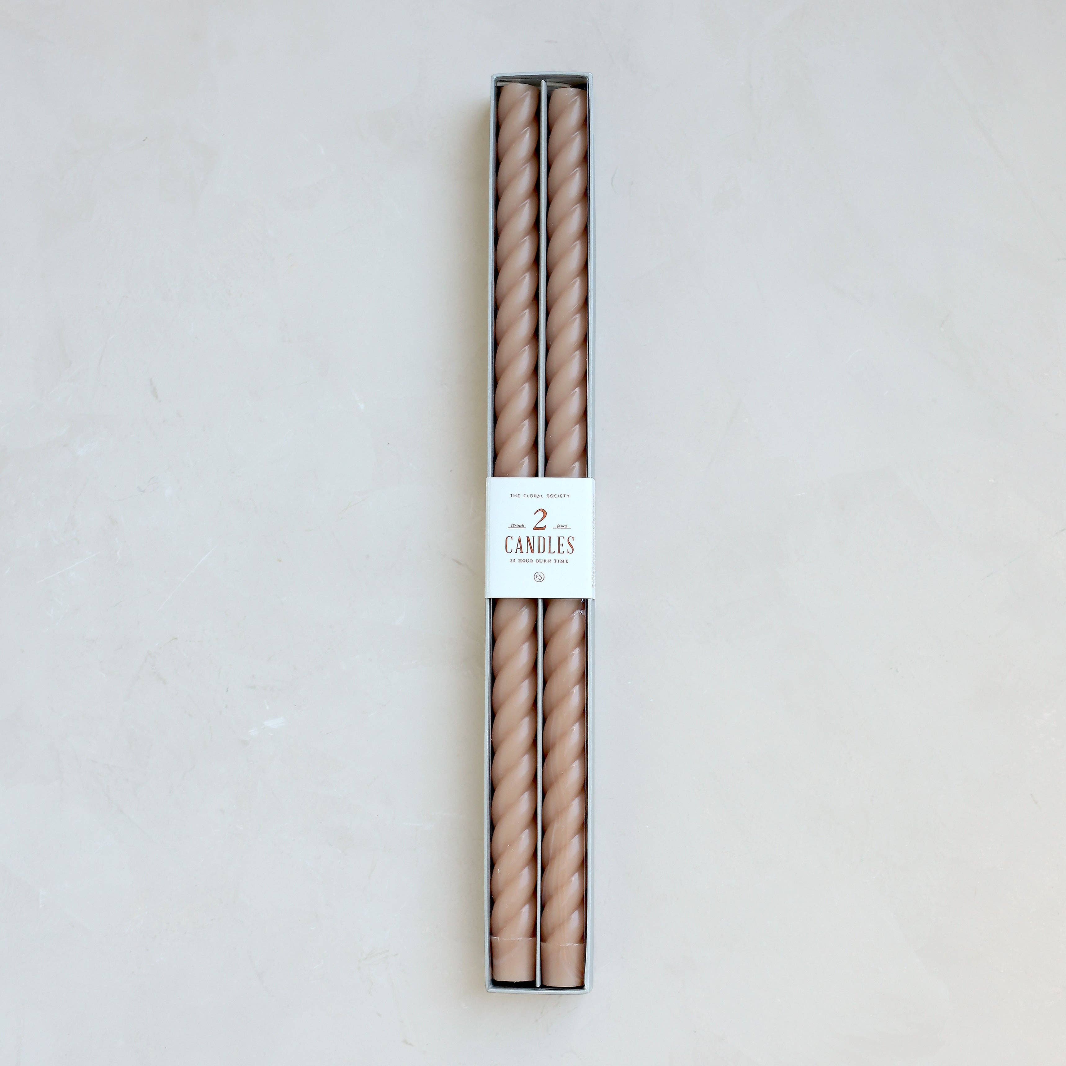 18" Fancy Taper Candles