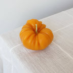 Golden Heirloom Tomato Beeswax Candle — detail view