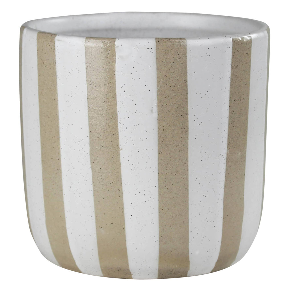 Cielo Cachepot, Ceramic - Stripes