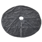 Velvet Tree Skirt - Dark Grey