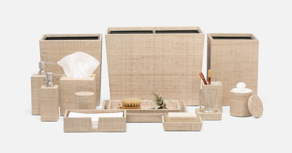 Ghent Hand Towel Tray in Natural Bagor Grass (Set of 2)