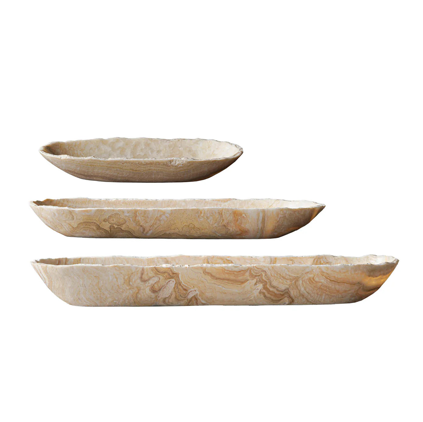 Onyx Bowl Long, Neutral, Small