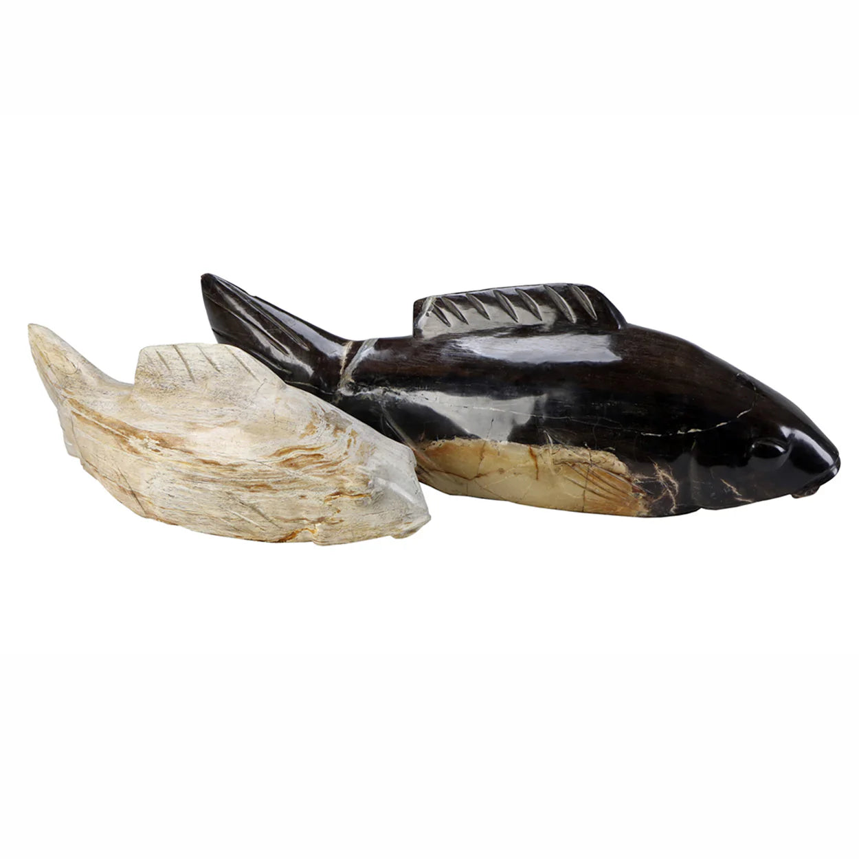 Petrified Wood Koi Fish, Small