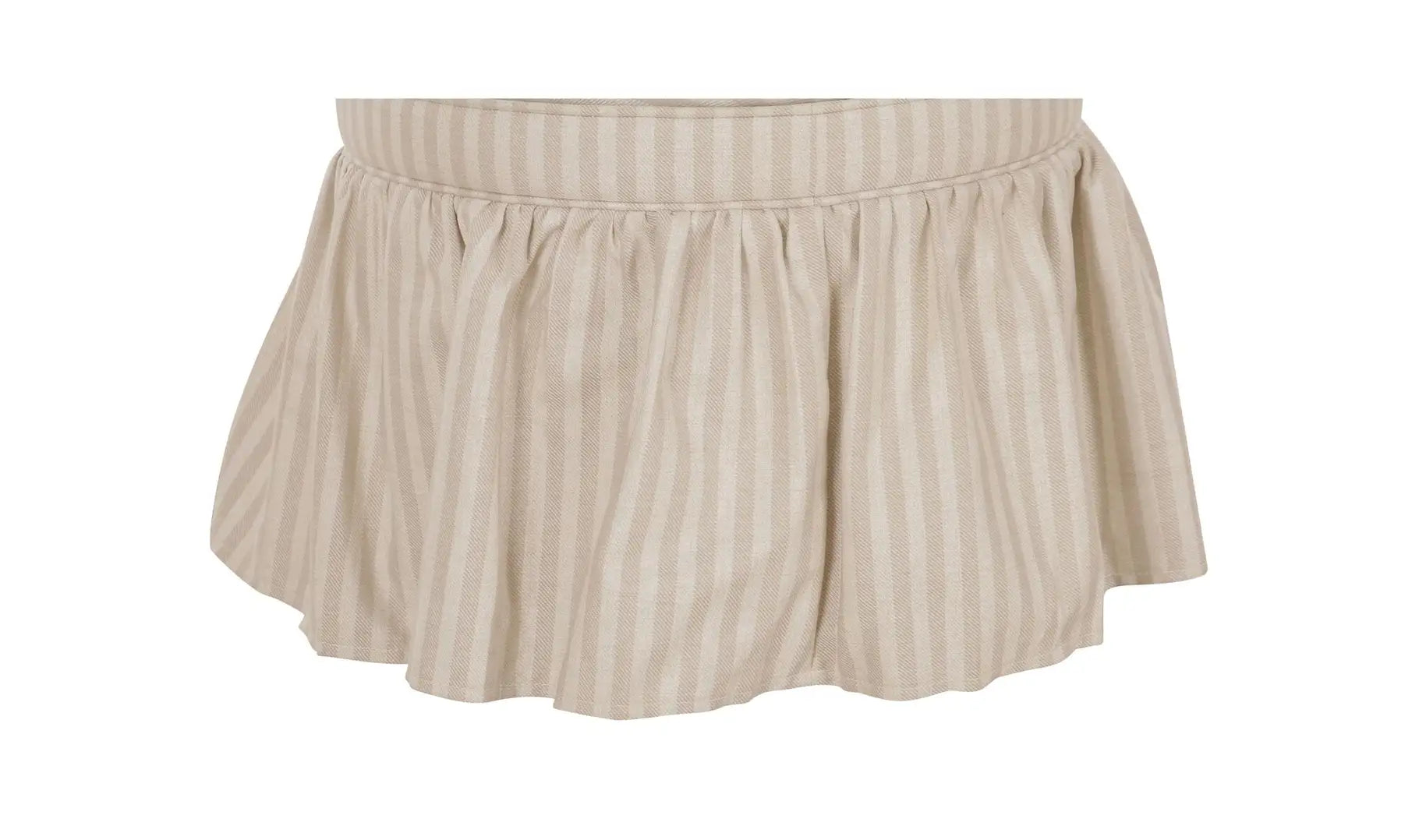 Heidi Storage Ottoman, Beige Stripe
