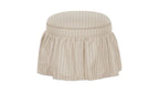 Heidi Storage Ottoman, Beige Stripe