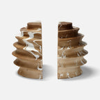 Baylor Bookends, Blonde Mango Wood