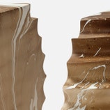 Baylor Bookends, Blonde Mango Wood