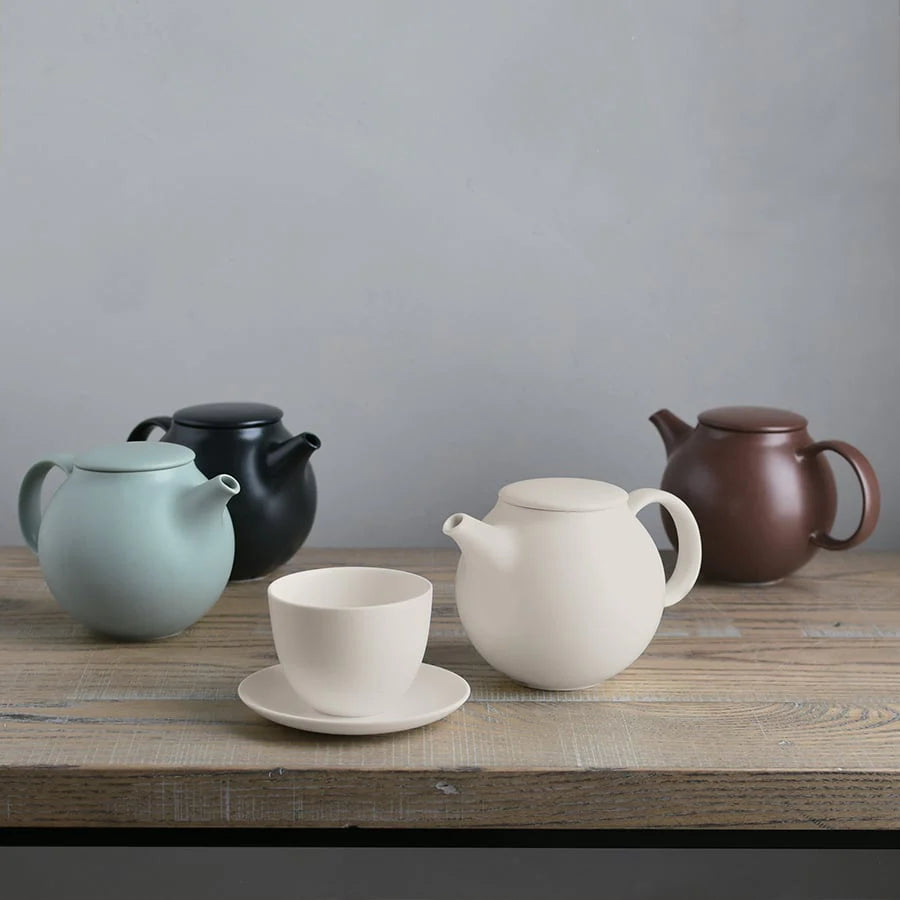 PEBBLE teapot 480ml - brown — styled