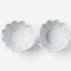 Camilla Double Snack Bowl in Cloud Gray