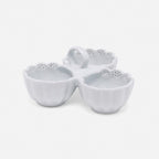 Camilla Triple Snack Bowl in Cloud Gray