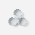 Camilla Triple Snack Bowl in Cloud Gray