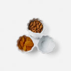 Camilla Triple Snack Bowl in Cloud Gray