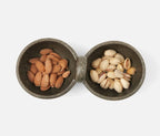Desmond Double Snack Bowl in Gray Salt Glaze (Set of 2)