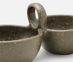 Desmond Double Snack Bowl in Gray Salt Glaze (Set of 2)