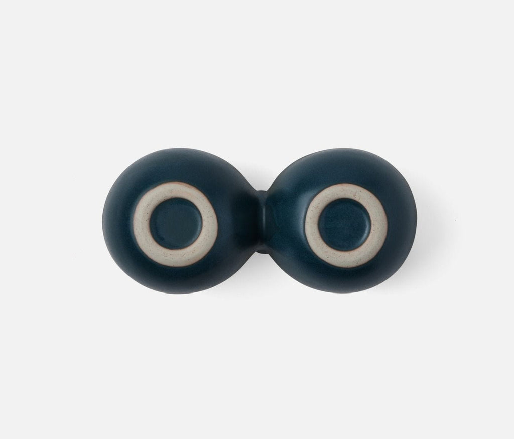 Desmond Double Snack Bowl in Midnight Teal (Set of 2)
