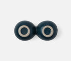 Desmond Double Snack Bowl in Midnight Teal (Set of 2)