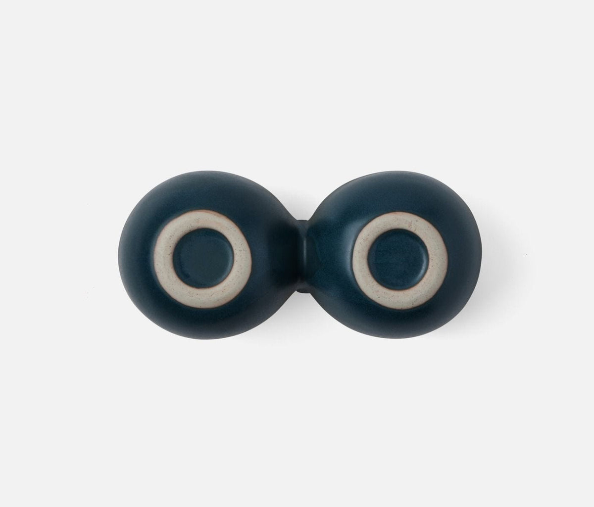Desmond Double Snack Bowl in Midnight Teal (Set of 2)