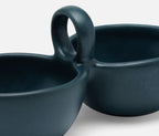Desmond Double Snack Bowl in Midnight Teal (Set of 2)