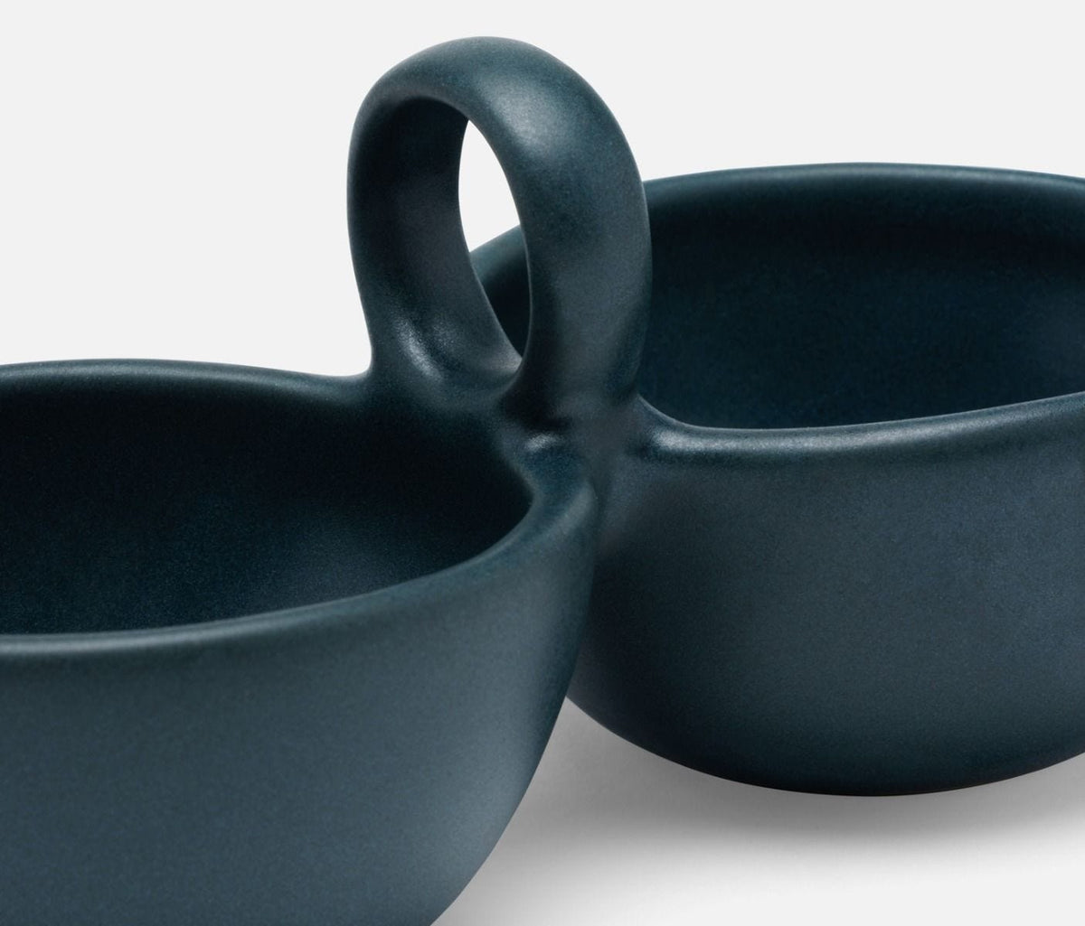 Desmond Double Snack Bowl in Midnight Teal (Set of 2)