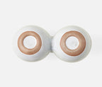 Desmond Double Snack Bowl in White Salt Glaze (Set of 2)