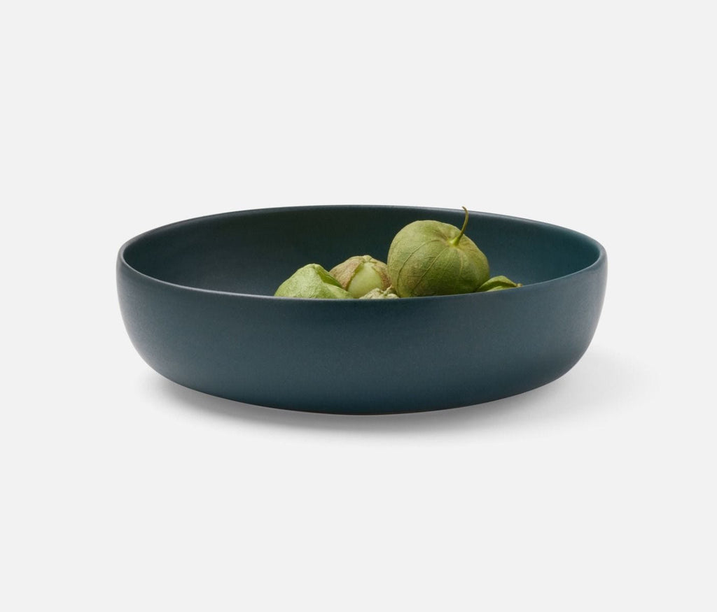Marcus Round Serving Bowl in Midnight Teal, Large (Set of 2)