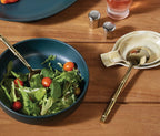 Marcus Round Serving Bowl in Midnight Teal, Large (Set of 2)