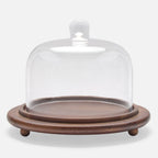 Presley Round Serving Platter with Cloche, Small