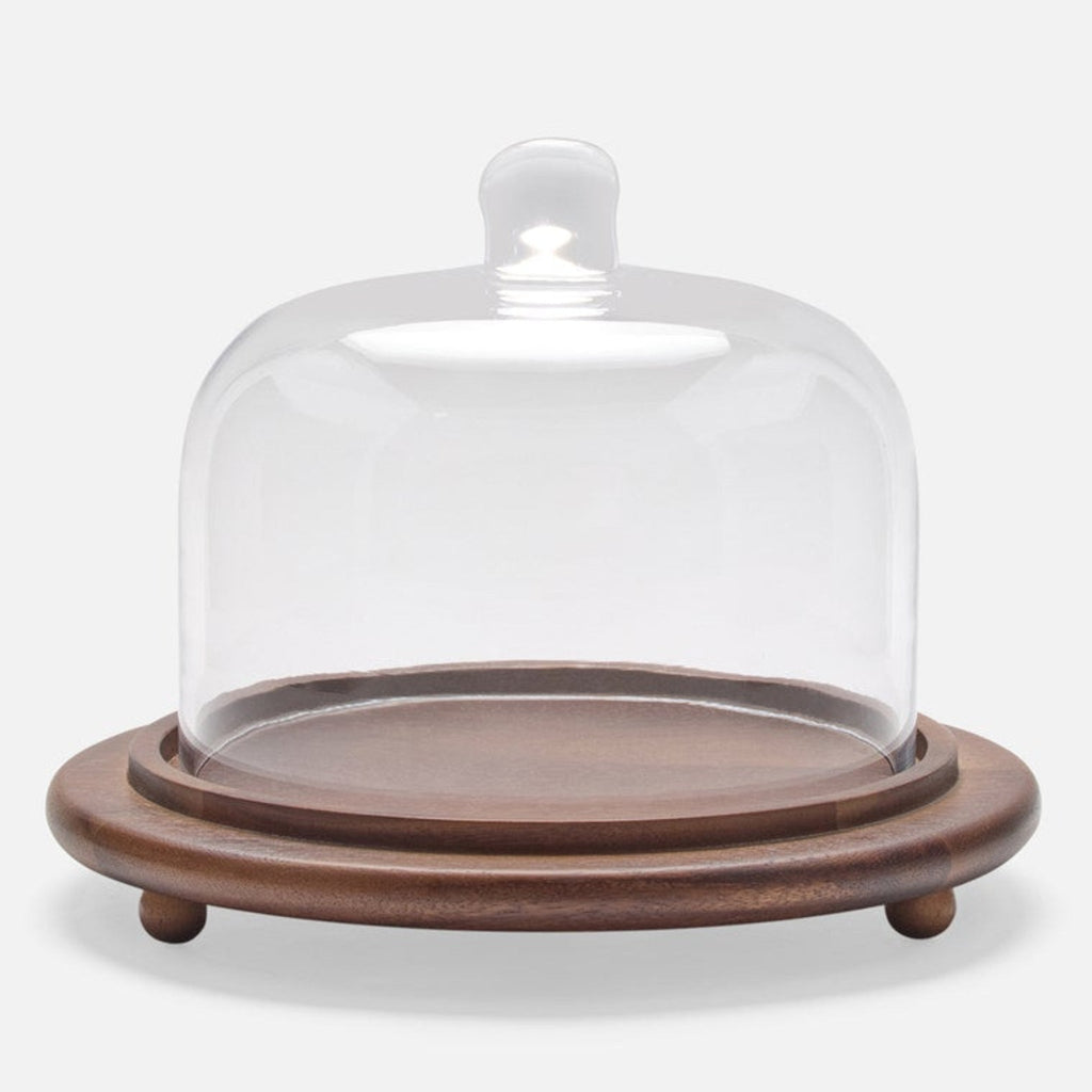 Presley Round Serving Platter with Cloche, Large