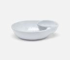 Marcus Oval Olive Bowl in White Salt Glaze (Set of 2)