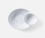 Marcus Oval Olive Bowl in White Salt Glaze (Set of 2)