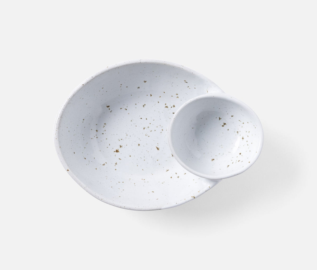 Marcus Oval Olive Bowl in White Salt Glaze (Set of 2)
