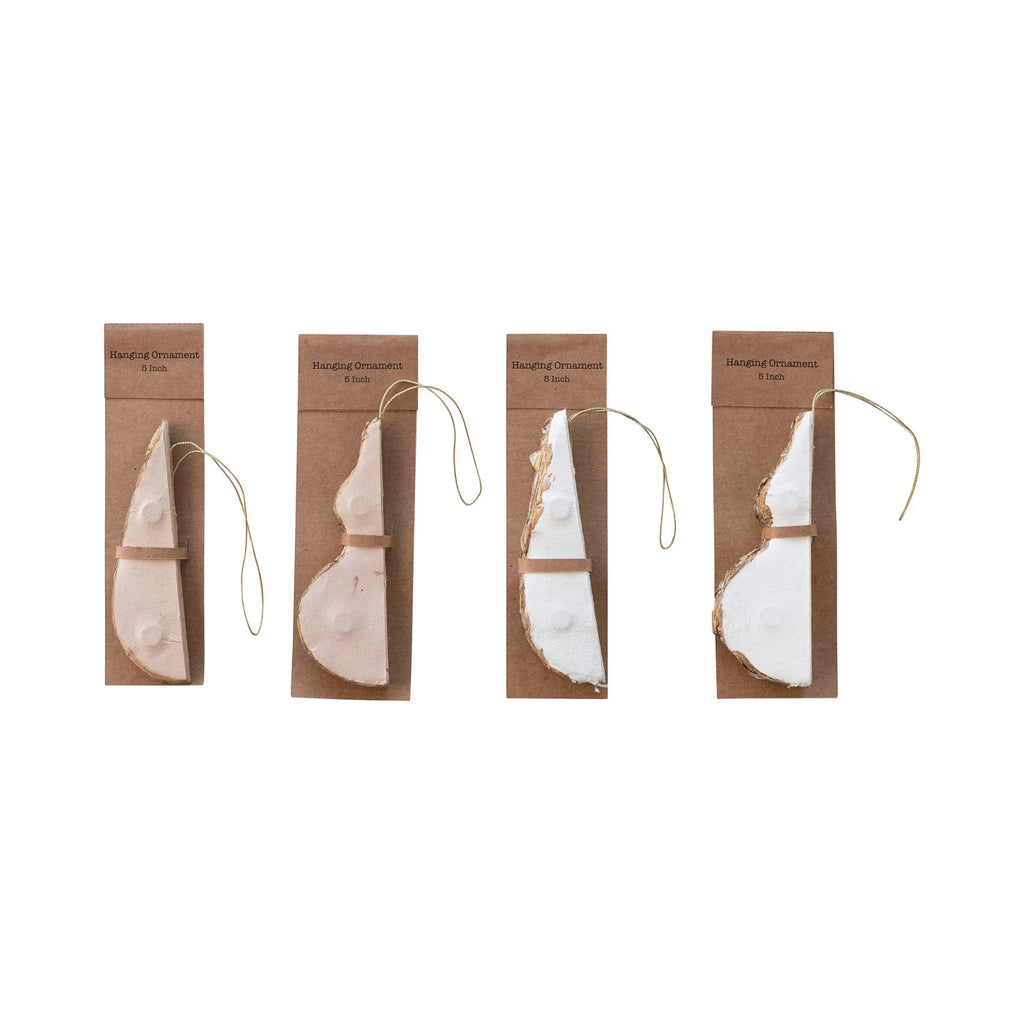 Handmade Recycled Paper Folding Honeycomb Finial Ornament, 2 Colors, 2 Styles